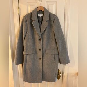 Laundry By Shelli Segal Classic Gray Walker Coat XL